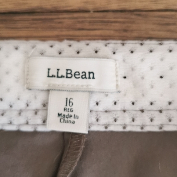 𝅺LL Bean Skort Grey Adjustable Waist Plus 16 - Picture 7 of 9